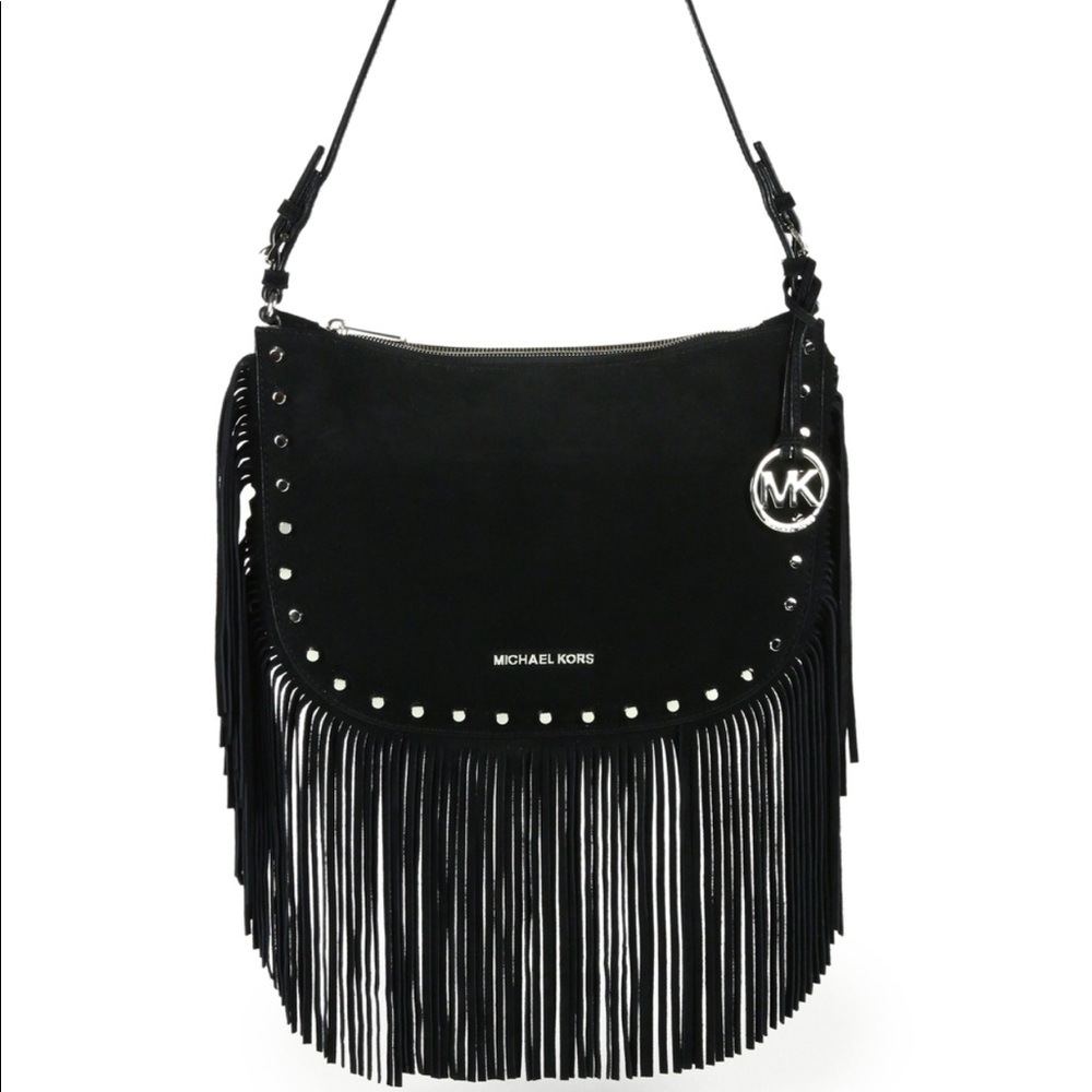 Michael Kors Black Fringe Billy Bag